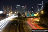 Nashville at Night from Chestnut Street Overpass