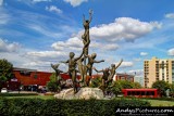 Musica sculpture at Music Row