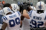Indianapolis Colts defensive line huddle