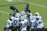 NY Jets team huddle