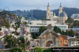 View of Saint Ignatius Church & Twin Peaks from University of San Francisco