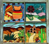 Outdoor Stained Glass Window