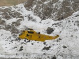 Photos of an actual rescue, man fell 30ft off snow covered edge