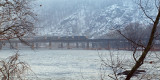 Early morning freight across the Potomac