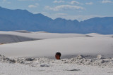Below sand level at White Sands