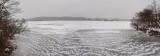 Panorama - Frozen Potomac on a grey miserably and cold day