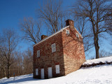 Rileys Lock Lockhouse on a bitterly cold day