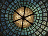 Chandelier in the middle of the dome shown in the previous picture 