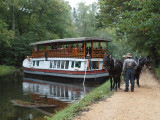 Turning the canal boat around