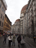 Street next to the Florence Cathedral