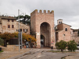 Entrance way visible from the parking lot at Assisi