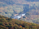 Abandoned railroad bridge across the Potomac
