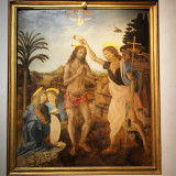 The Baptism of Christ, by Verrocchio, Uffizi