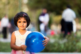 Girl with blue ball - Esfahan