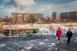 Children walking - Bishkek