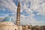 Scaffolding on minaret - Jenin