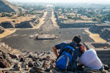 Couple viewing Avenue of the Dead