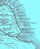 Close-up of Railroad Map