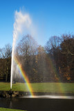 Fountain with rainbows