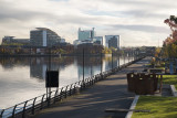 Towards Trafford Road Bridge
