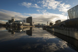 Towards the Quays from Media City footbridge