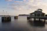 Cardiff Bay evening view