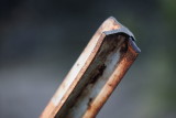 Barbwire fence post - this is at f2.8 and full 200mm zoom