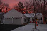 Sunrise behind House<BR>January 17, 2014 