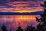 CIEL DE FEU SUR LE ST-LAURENT