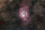 M 8 or NGC 6523, The Lagoon Nebula.