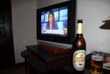 Phonsavan nightlife: BeerLao and CNN!