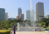 The park outside Petronas Towers