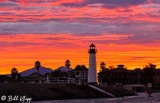 Discovery Bay Lighthouse Sunset  3 --- 2014 Town of Discovery Bay Calendar cover photo