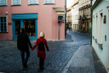 Walking through...
