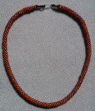 Russian Spiral Necklace - SF Giants colors (sold)