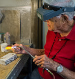 In the Rossmoor Lapidary Studio (sequence of 3)