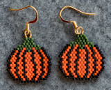 Fall Pumpkin Earrings (Sold)