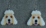 Dog Earrings - Poodle - Sold