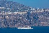 Cruise Ship and Caldera