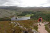 Hiking towards Loch Gynack