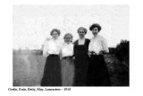 Gertie, Esther, Betty and May - Lancaster sisters - in 1915