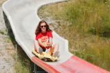 Katie on alpine slide
