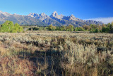 The Teton Mountain Range from Menors Ferry