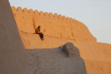 Khiva, mud walls near the North Gate