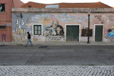 Campo das Cebolas, José Saramago and Pilar graffiti
