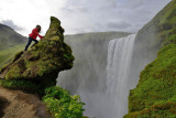 Skógafoss, climbing a Troll