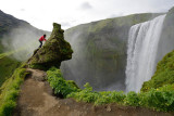 Skgafoss, climbing a Troll