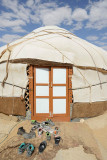 Ayaz Kala, traditional yurt tent, lunch time