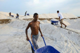 Lake Afdera salt collection