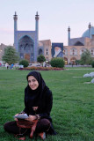 Esfahan, student at Nasqh-e Jahan Square